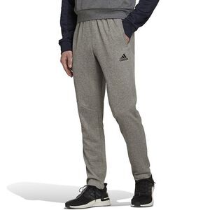 Men's adidas AEROREADY Game and Go Tapered Pants Size Large Grey Heather NEW